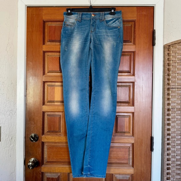 NWT LONG Galliano Donna crystal cherry slim jeans 30 - Picture 10 of 16